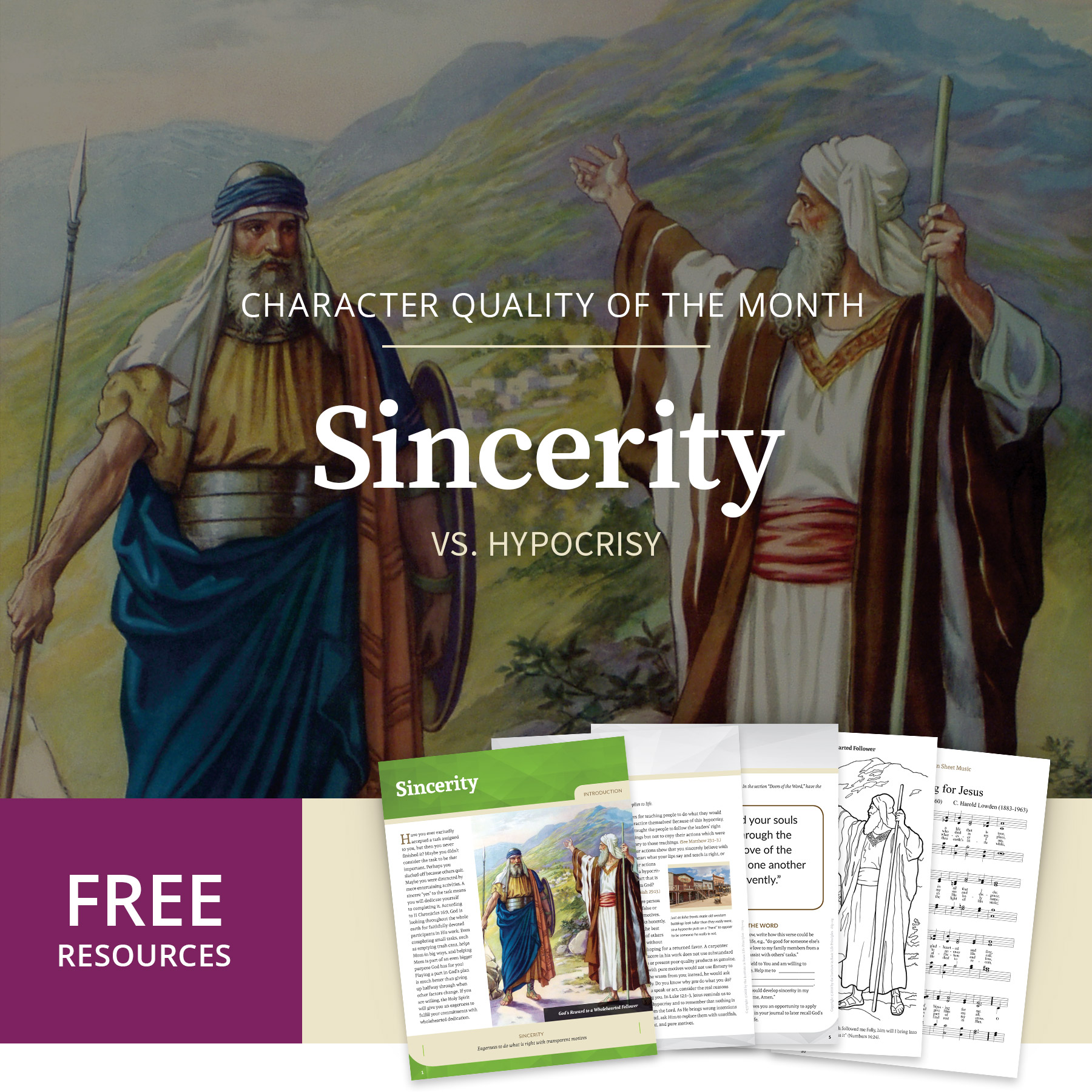 Sincerity Free Resources for May 2023