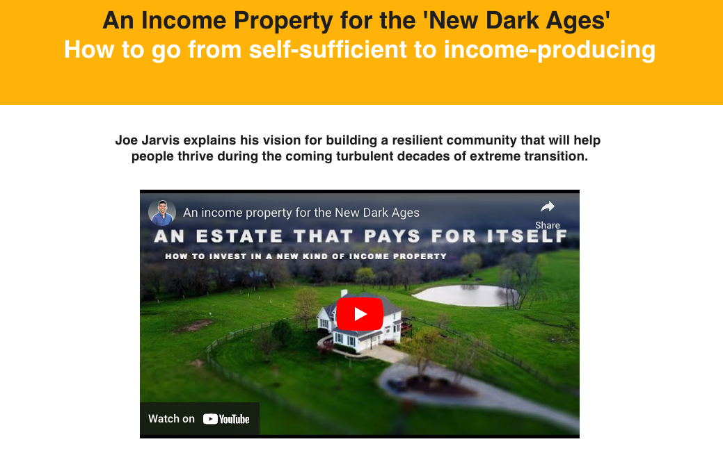 An income property for the “New Dark Ages“