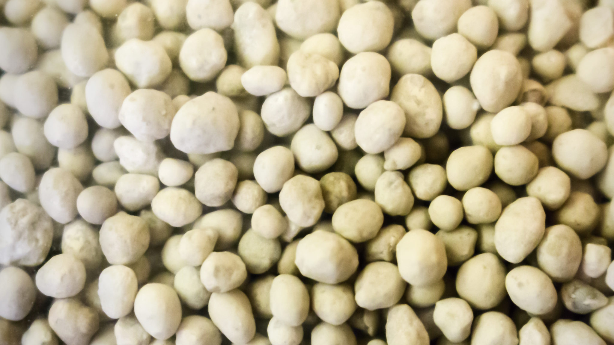 A closeup of fertilizer granules