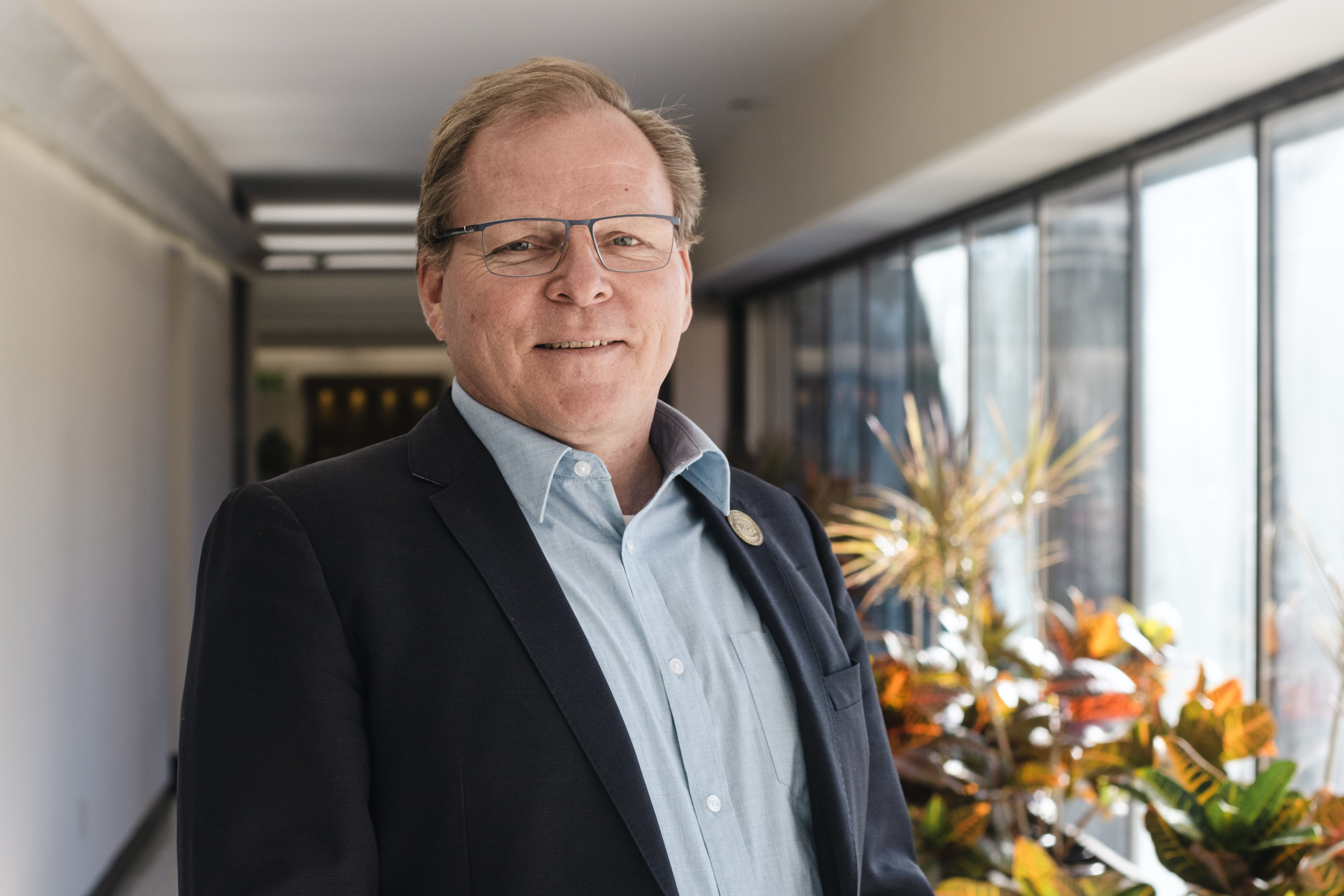 Henk van Duijn poses for a picture at HQ