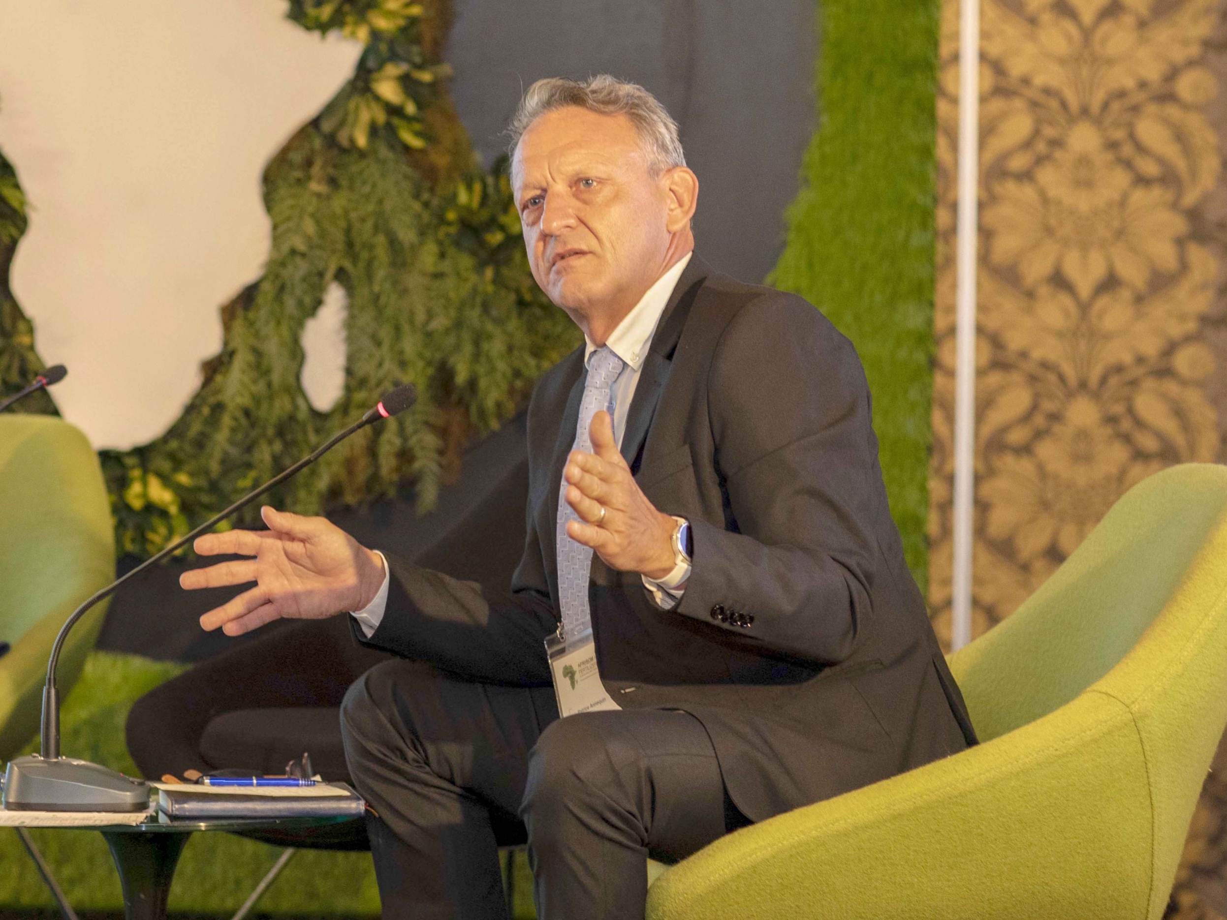 Patrice Annequin speaking at the Kenya Fertilizer Club