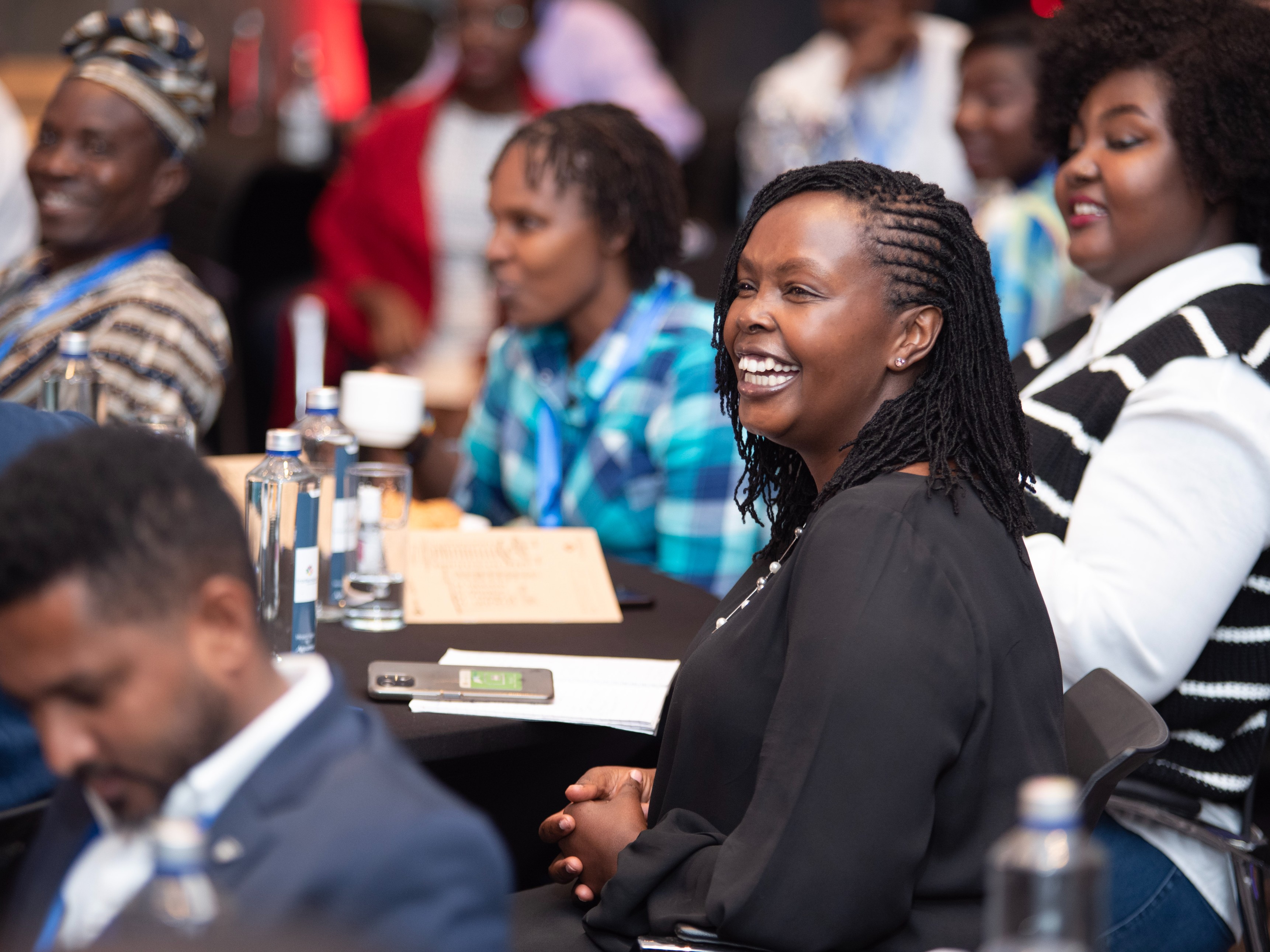 Conference goers attend an event in Kenya