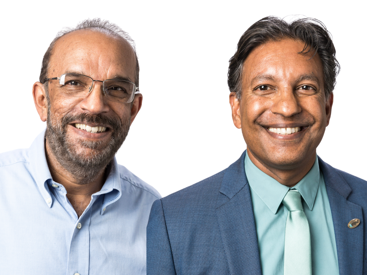 Upendra Singh and Prem Bindraban's headshots