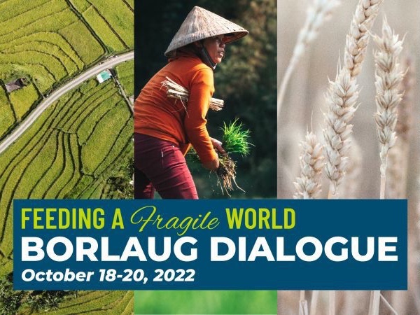 Borlaug dialogue event poster