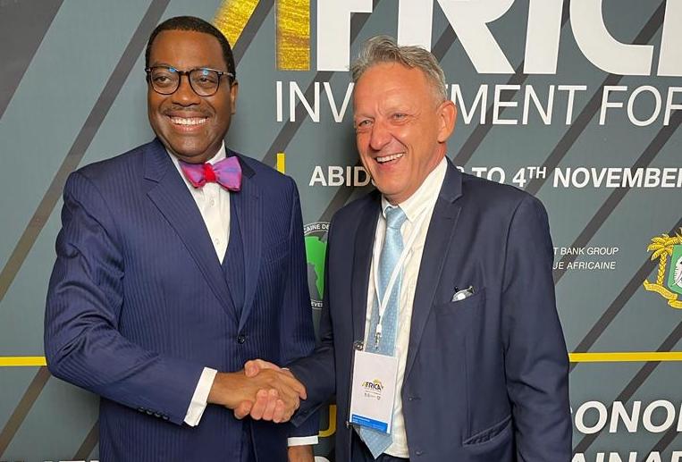 Patrice Annequin with Akinwumi Adesina