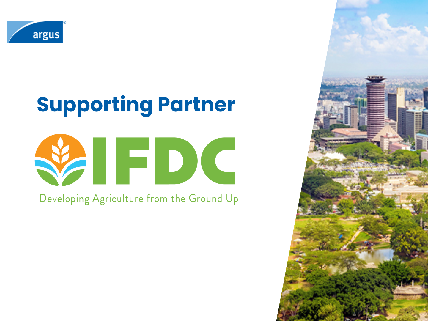 Argus Fertilizer Africa Conference Graphic: IFDC Supporting Partner