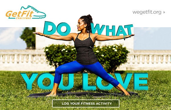 Do what you love. Log your fitness activity.