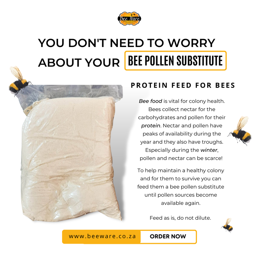 Bee pollen feeding substitute