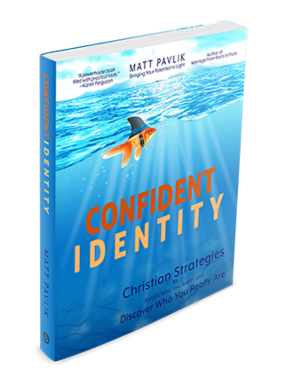 Confident Identity book cover with fish shark