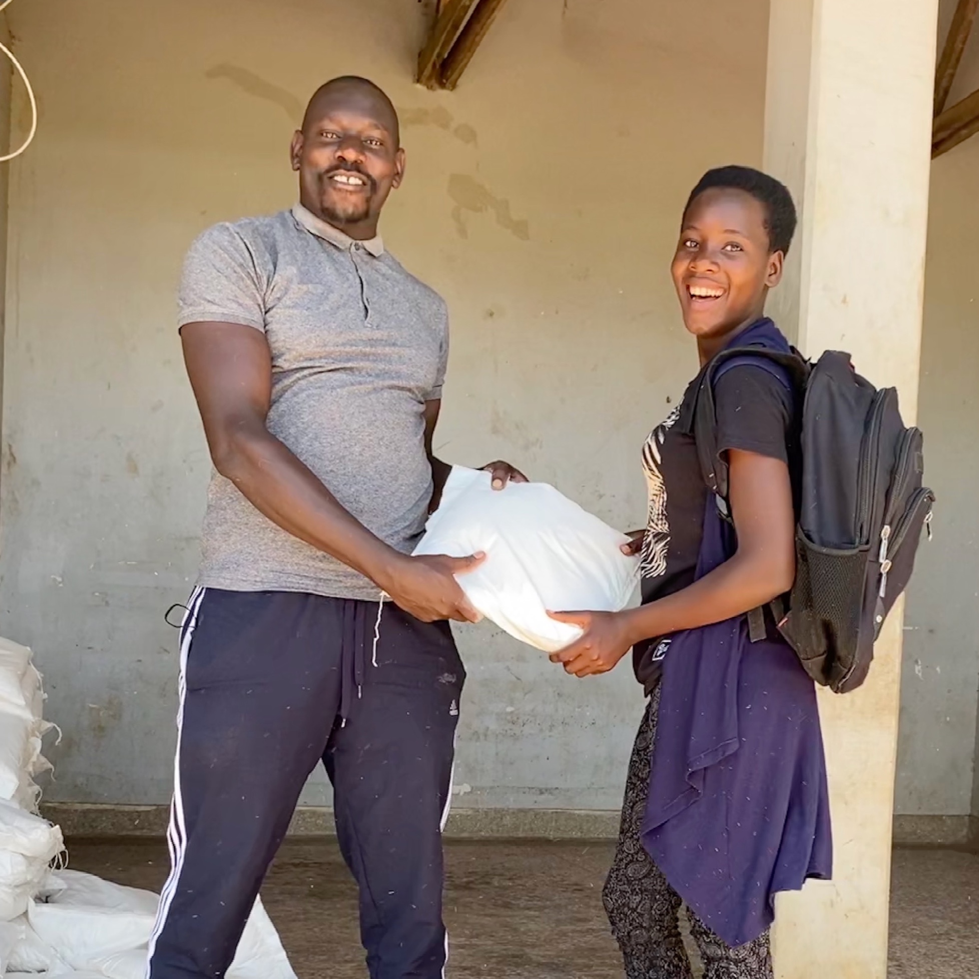 A Mustard Seed student with her family.