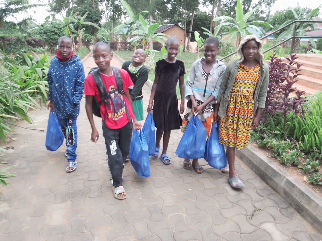 A Mustard Seed student with her family.